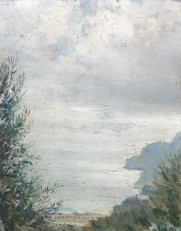 177-Il mare dalla collina  